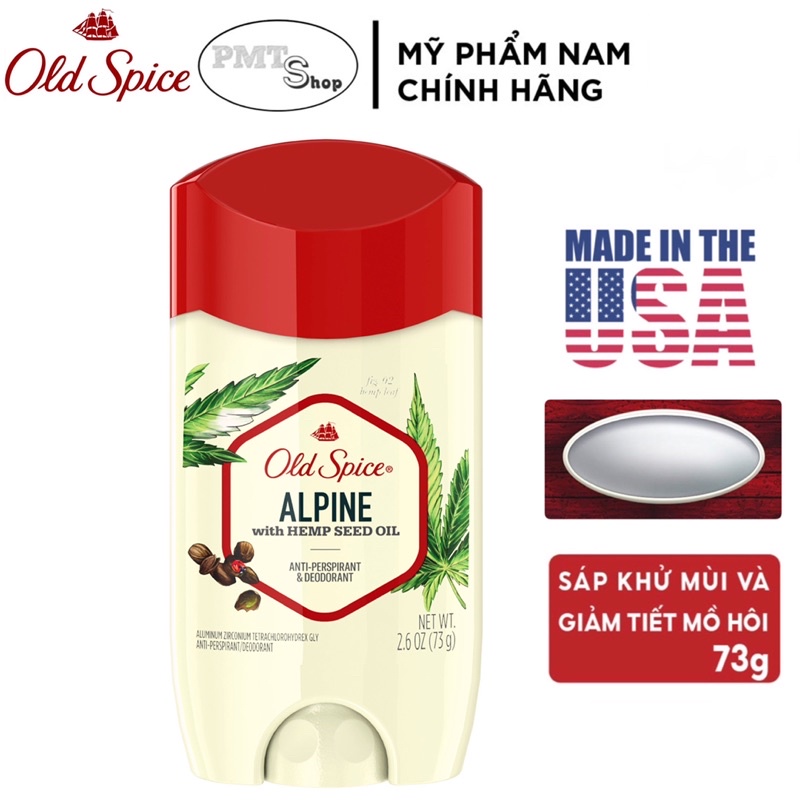 Lăn sáp khử mùi nam Old Spice Nature Collection 73g (sáp trắng) Fiji , Timber , Deep Sea , Alpine , Wilderness , Volcano