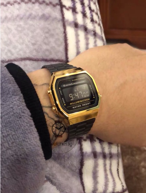 [Sẵn Hàng ]Đồng hồ nam và nữ AG168 dây kim loại không gỉ chống nước | BigBuy360 - bigbuy360.vn