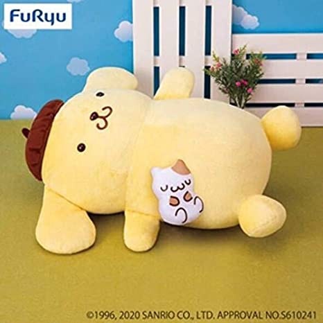 [FuRyu] Gấu bông Sanrio Pompompurin with Muffin Lying Down Plush chính hãng Nhật Bản