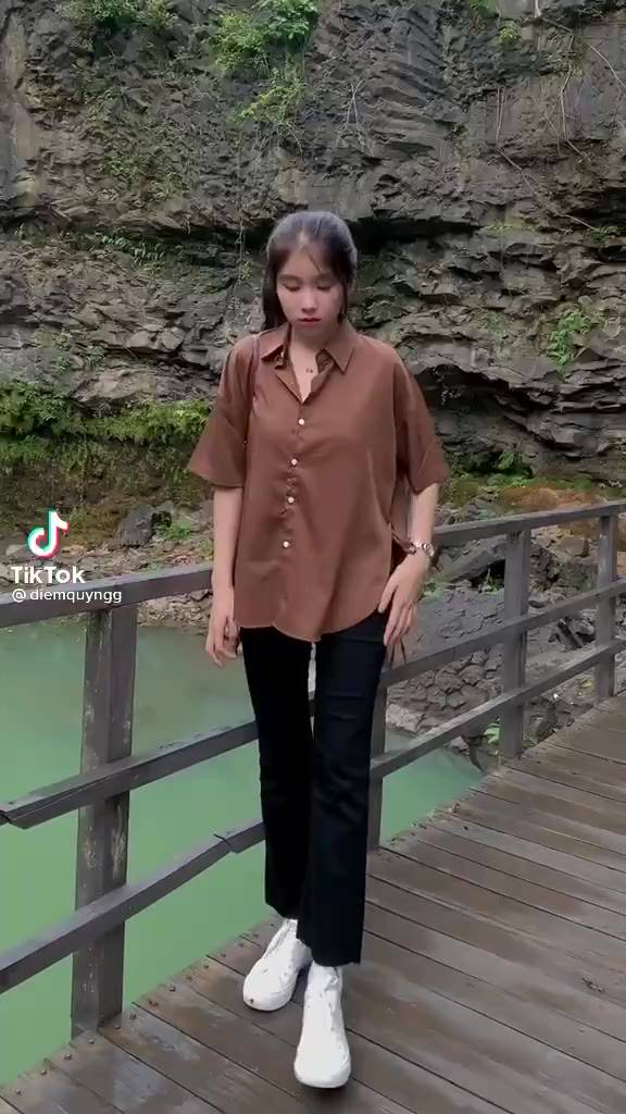 [Mã TOPS06 giảm đến 10k đơn 99k] [Ảnh thật/Video] Áo sơ mi trơn buộc eo tay lỡ vạt bầu - Sơ mi thắt nơ eo cách điệu | BigBuy360 - bigbuy360.vn