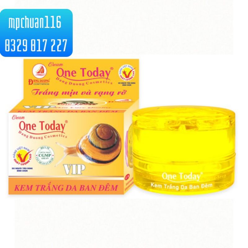 Kem ĐÊM One 15g (giá tem 224k) dưỡng trắng da ban đêm ốc sên