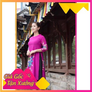 [GÍA TẠI XƯỞNG] ÁO DÀI CÁCH TÂN LIỀN THÂN TRUNG NIÊN MỀM MÁT-TRỌN BỘ ẢNH THẬT - THE BELEIVING