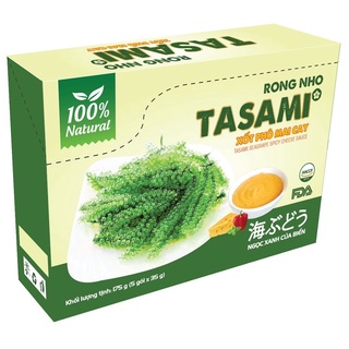 [ Tặng Kèm Nước Xốt Phomai Cay ] Hộp 175gram 5 Gói Rong Nho Tách Nước Tasami Công Nghệ Tách Nước Tiêu Chuẩn Nhật Bản 35g