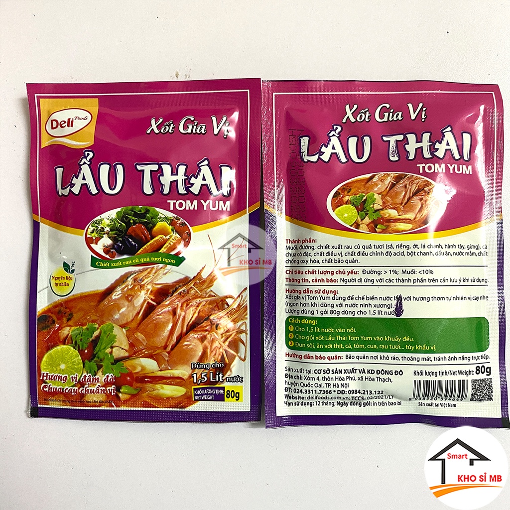 Sốt gia vị nêm sẵn deli lẩu thái vị chua cay kho sỉ mb