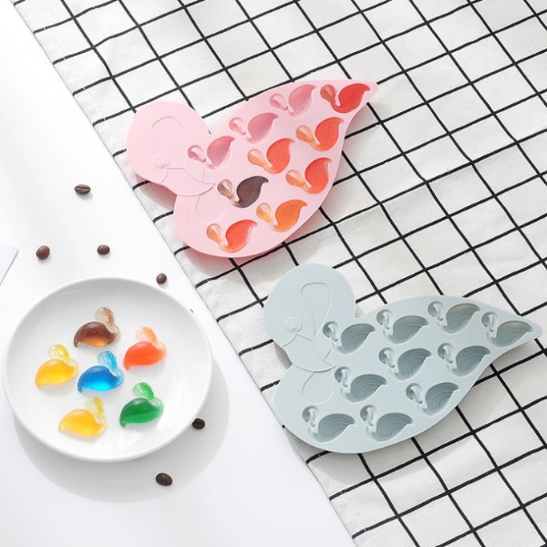 Khuôn làm thạch socola 10 viên hình hồng hạc