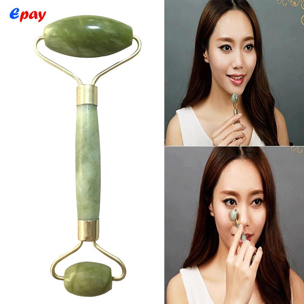 EPAY 1 cái Ngọc tự nhiên Massage mặt Con lăn Đầu Cổ Mặt Chân Công cụ Con lăn