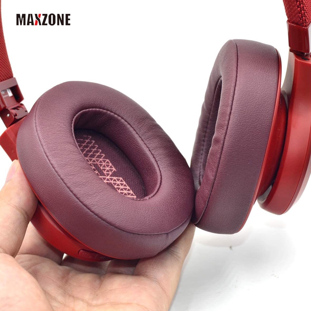 Đệm bọc bảo vệ tai nghe chụp đầu bằng da và cao su non thích hợp cho JBL Live 500BT