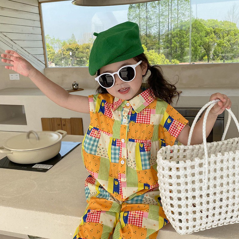Jumpsuit Cổ Sơ Mi Họa Tiết Kẻ Sọc Phong Cách Hàn Quốc Thời Trang Mùa Hè Cho
