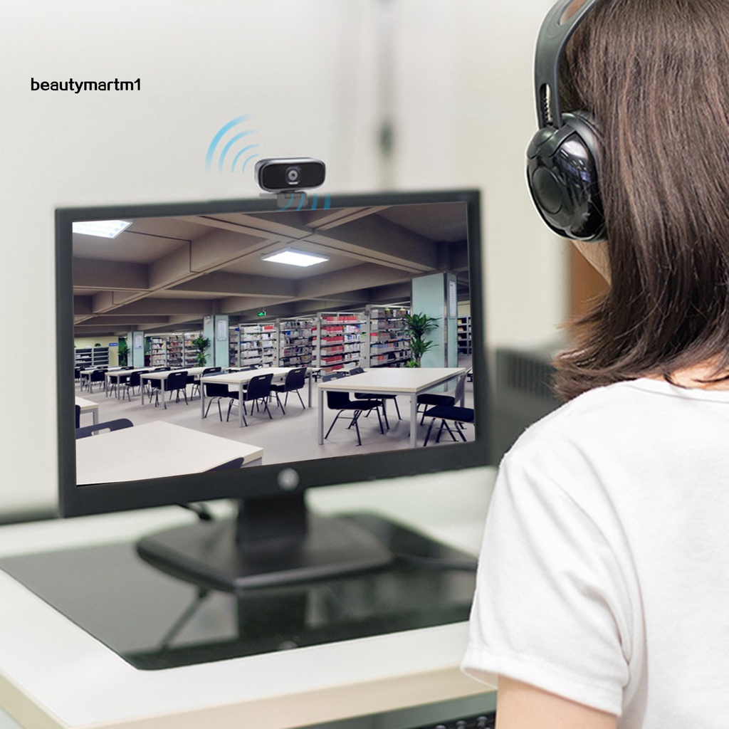 Webcam Hd 1080p Mini Cổng USB Xoay Được Cho PC