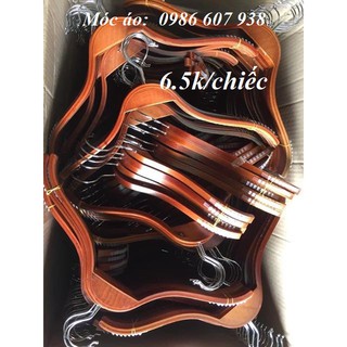 MÓC ÁO GỖ TREO QUẦN ÁO SHOP THỜI TRANG- MÓC DÁN VAI TRE