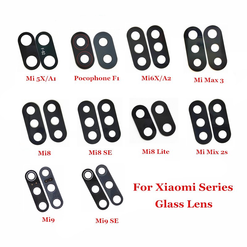 1 x Ống kính Camera Sau Cho Xiaomi Mi Mi 5X Mi 6X A1 A2 Mi8 Mi9 Se Lite Max 3 Mix 2s Pocophone F