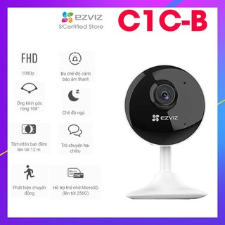 Camera wifi 2mp ezviz c1c - b - trong nhà