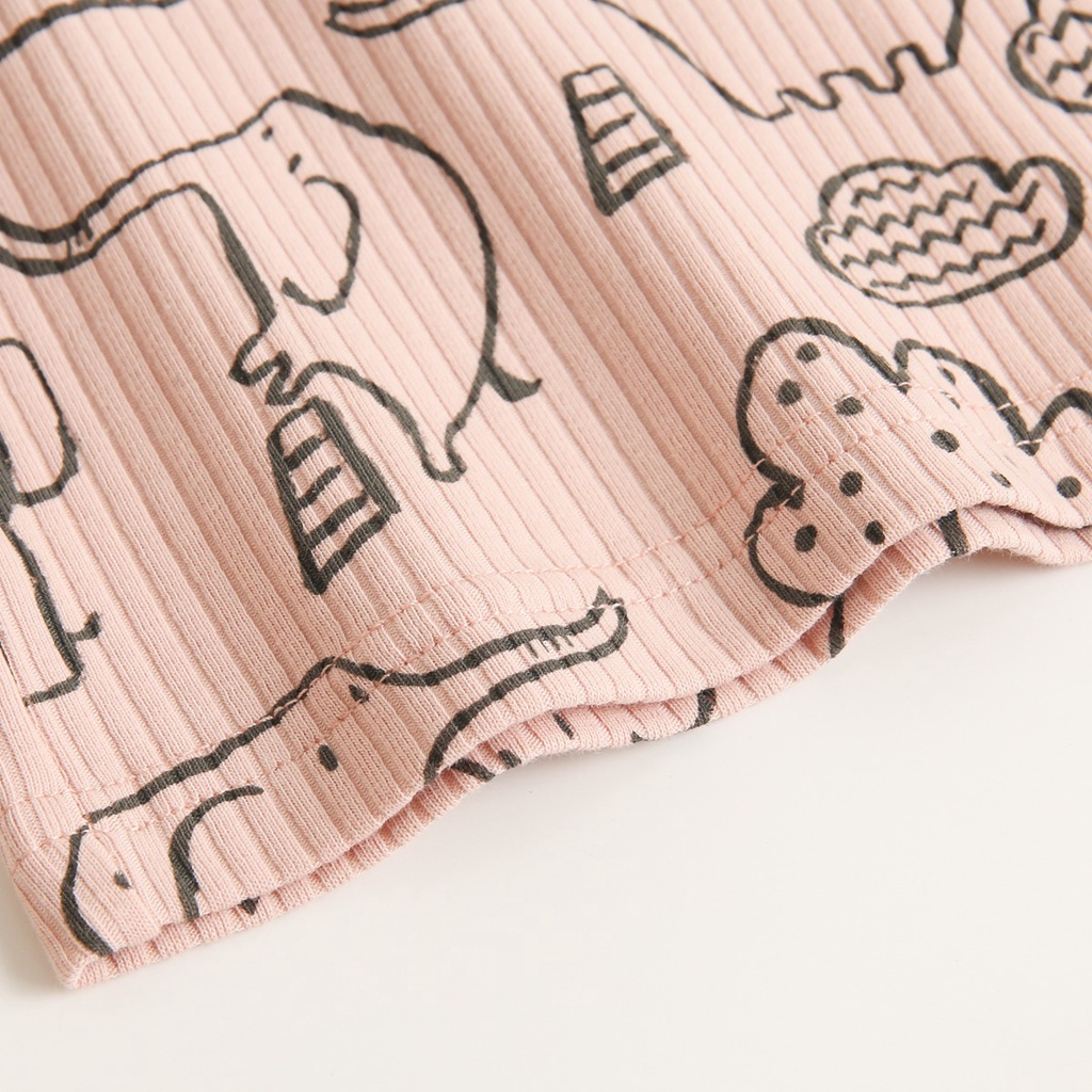 Sanlutoz Mùa hè Bộ quần áo Trẻ sơ sinh Cô gái Phim hoạt hình Bộ đồ ngủ