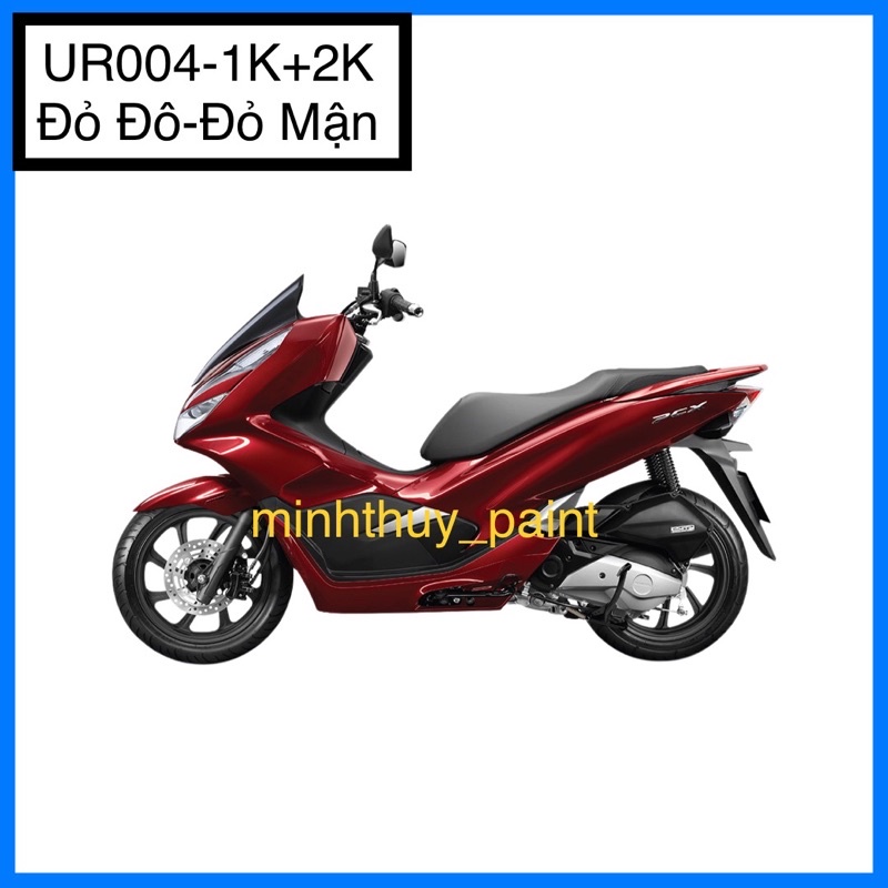 Sơn xe máy Honda PCX màu Đỏ đô UR004-1K và UR004-2K Ultra Motorcycle Colors