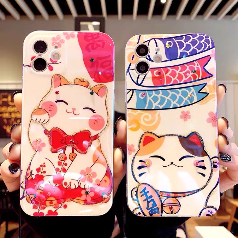 ốp mèo thần tài mẫu mới 2023 iP14/14Promax/13/13Promax/12/12Promax (alocase)