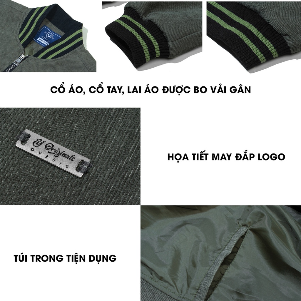 Áo Khoác Bomber Nam Nữ Form Rộng Kiểu Đơn Giản Y2010 Nguyên Bản Ver42 20734 |YaMe|