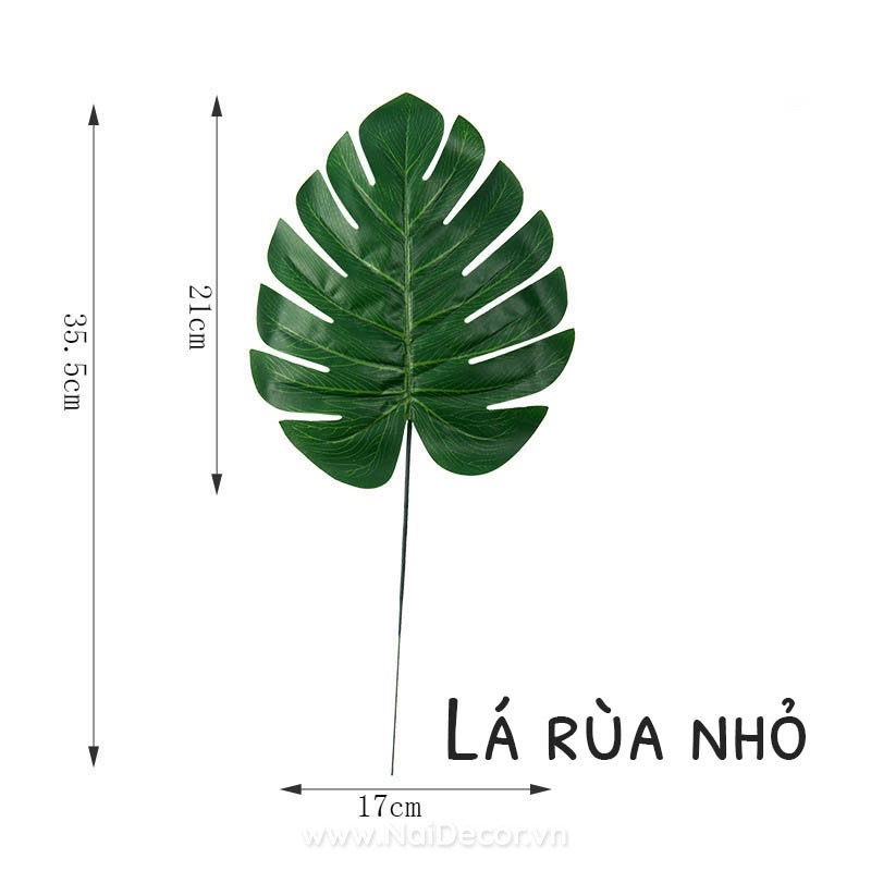 Lá rùa giả trang trí sinh nhật đám cưới, lễ hội, phụ kiện chụp hình sản phẩm