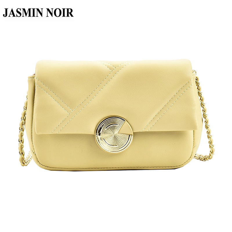 Túi đeo chéo JASMIN NOIR da PU phối dây xích thời trang dành cho nữ