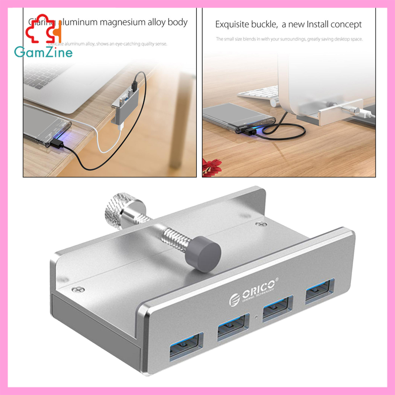 Bộ Chia 4 Cổng Usb 3.0 Gamzuine Bằng Nhôm Mh4Pu | BigBuy360 - bigbuy360.vn