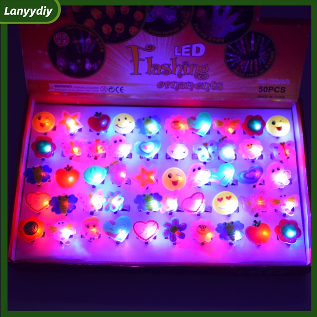 Vòng Đèn Led Nhiều Màu Sắc Dễ Thương Kèm Pin Tiện Dụng Cho Trẻ Em