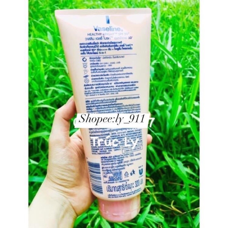 Sữa dưỡng thể Vaseline Lotion Thái Lan chai 320ml