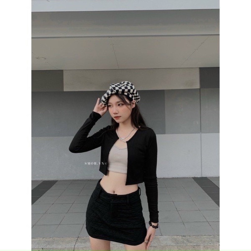 Khoác Ngoài Phối Xích Kèm Áo Hai Dây Cá Tính S17 - 25 Store