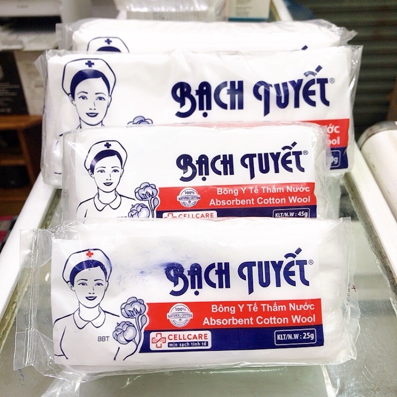Bông Gòn Bạch Tuyết thấm nước 100g-45g-25g