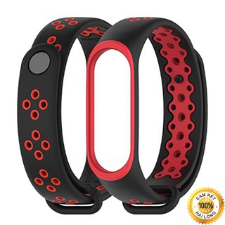 Mi band 4 Miband 4 (Nhiều Màu) - Dây Đeo Thay Thế Kiểu Dáng Thể Thao 2 Màu Sinh Động