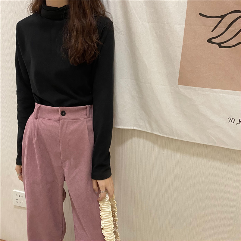 Quần Dài Nữ Ống Rộng Lưng Cao Thời Trang