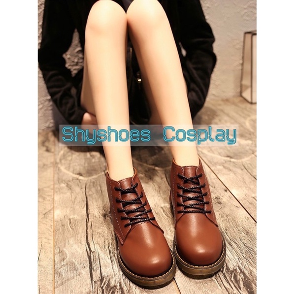 🍁Giày Boot Oxford Basic đế Dr kiểu dáng Vintage 568