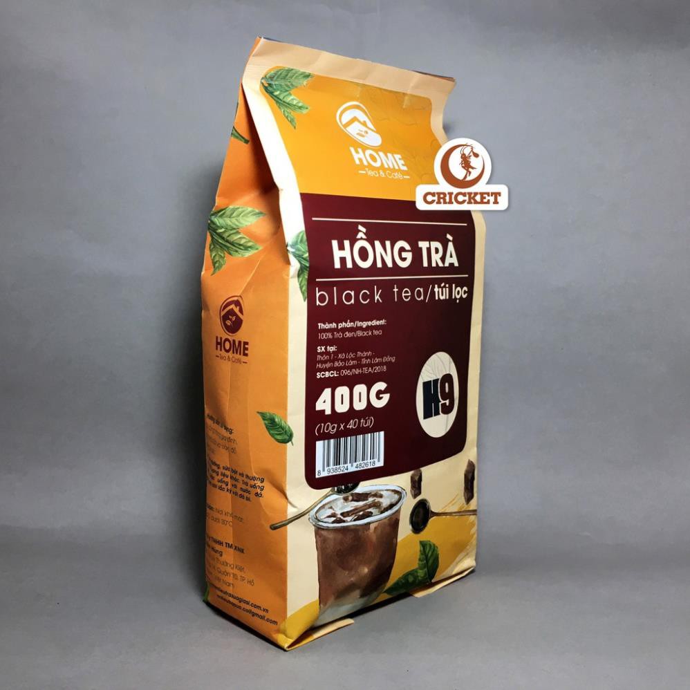 Hồng Trà Túi Lọc Home Mix 400g (40 túi x 10gr) - Trà đen, hồng trà sữa, hồng trà nấu trà sữa ngon hơn tân nam bắc delite
