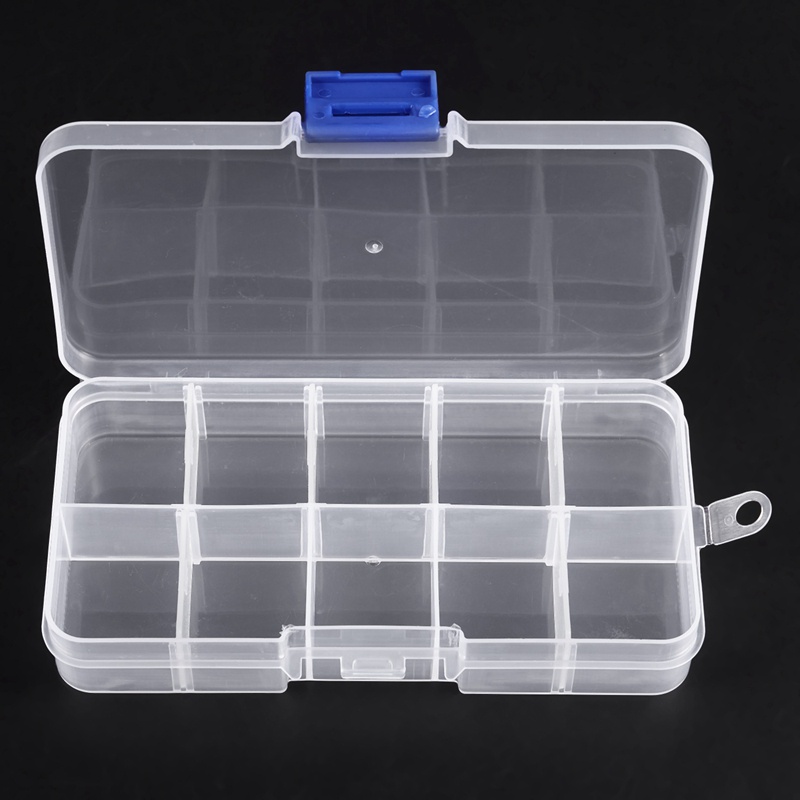 Hộp nhựa trong suốt đựng trang sức 1-10 ngăn