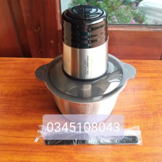 MÁY XAY THỊT RANBEM 224A CỐI INOX - LƯỠI DAO 2 TẦNG