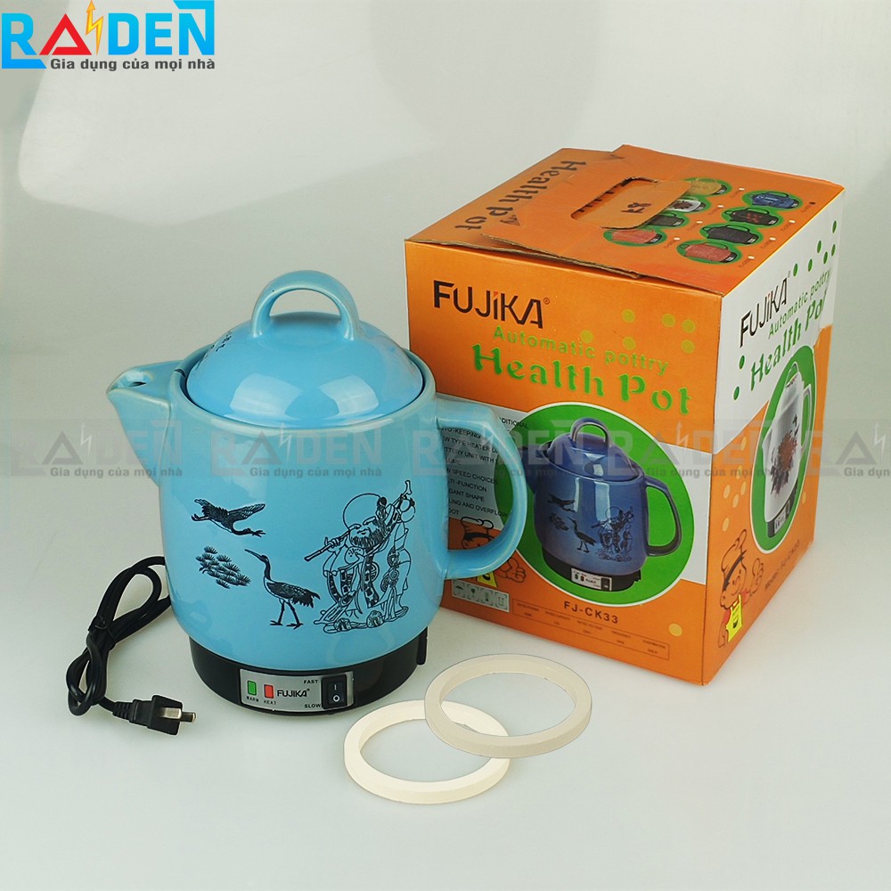 Siêu thuốc tự động 3L Fujika FJ-K33 K8 tự chuyển giữ ấm khi sắc thuốc còn 1 chén