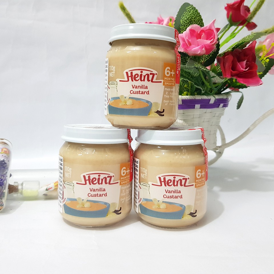 Heinz - Dinh Dưỡng Đóng Lọ Đủ Vị Cho Bé 6m+ Date 2022 (110g) - Váng Sữa Heinz Dinh Dưỡng Ăn Dặm