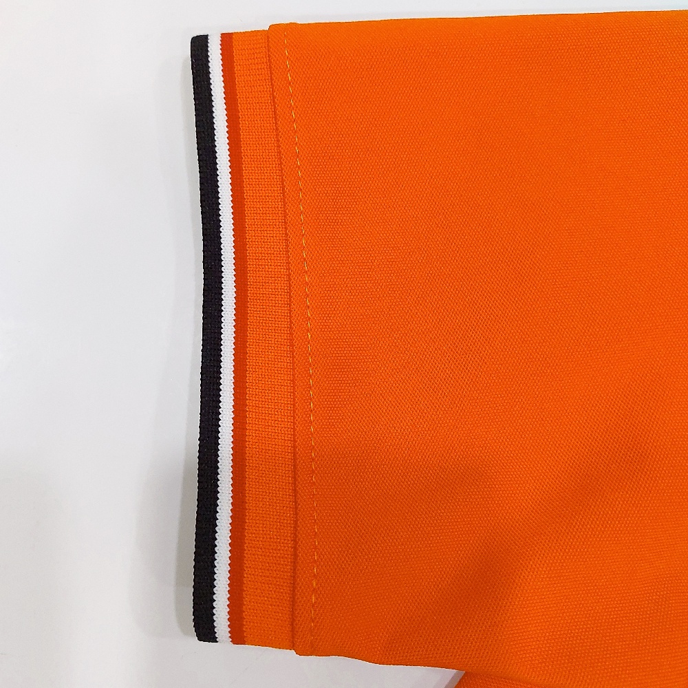 Áo polo nam nữ, áo thun polo nam nữ chất vải poly thái cá sấu, Màu Cam