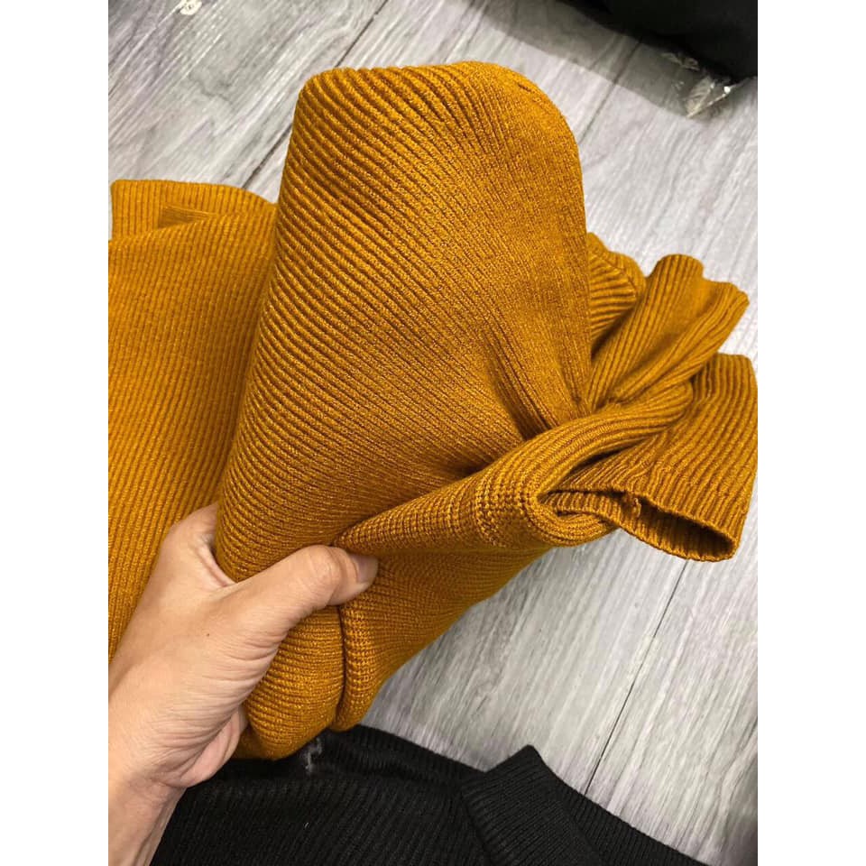 💥SET ÁO LEN PEPLUM - CHÂN VÁY XẺ SAU💥