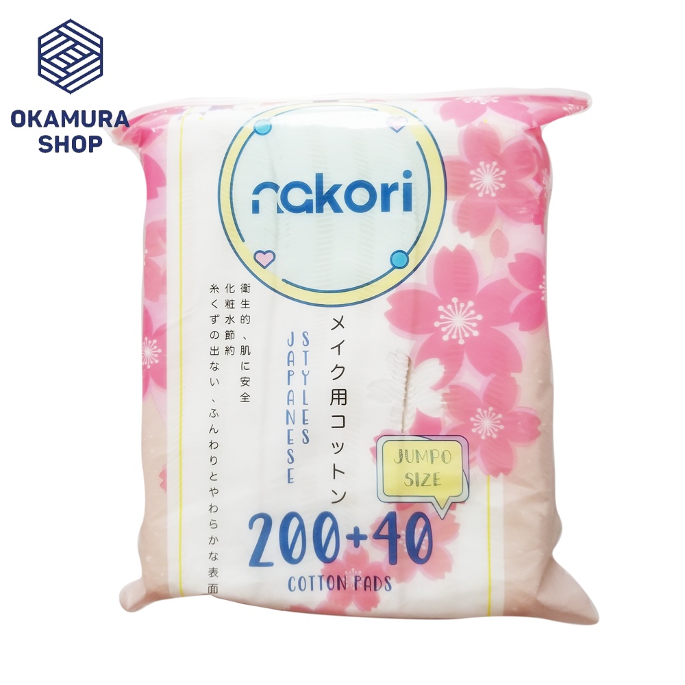 Bông tẩy trang cotton pads NAKORI (Gói 240 miếng)