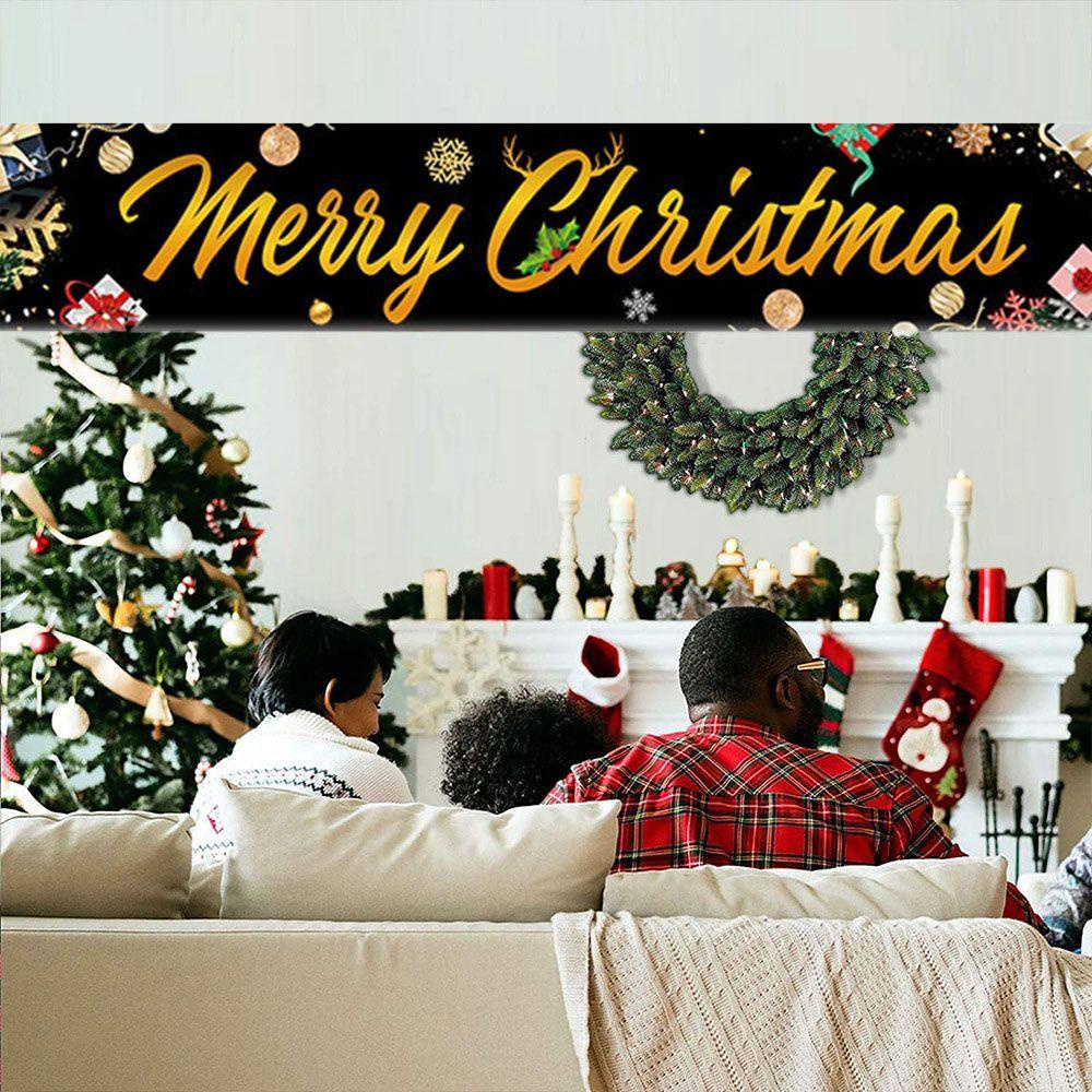 NICKOLAS Cờ Treo Trang Trí Giáng Sinh Năm Mới Bằng Vải Oxford