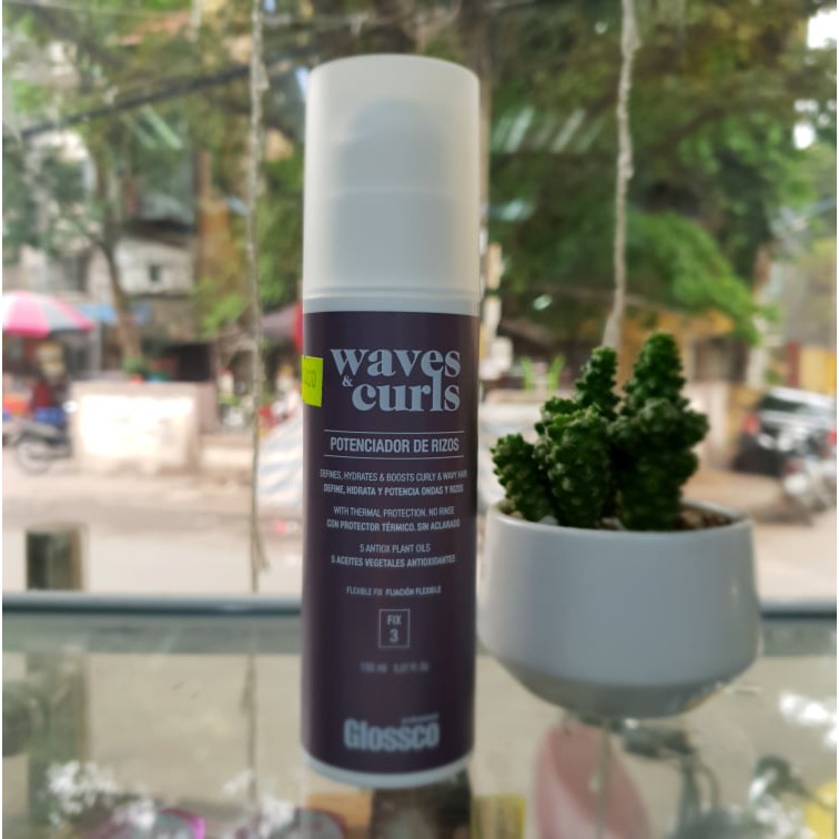 Tạo kiểu tóc xoăn Waves curls Glossco 150ml