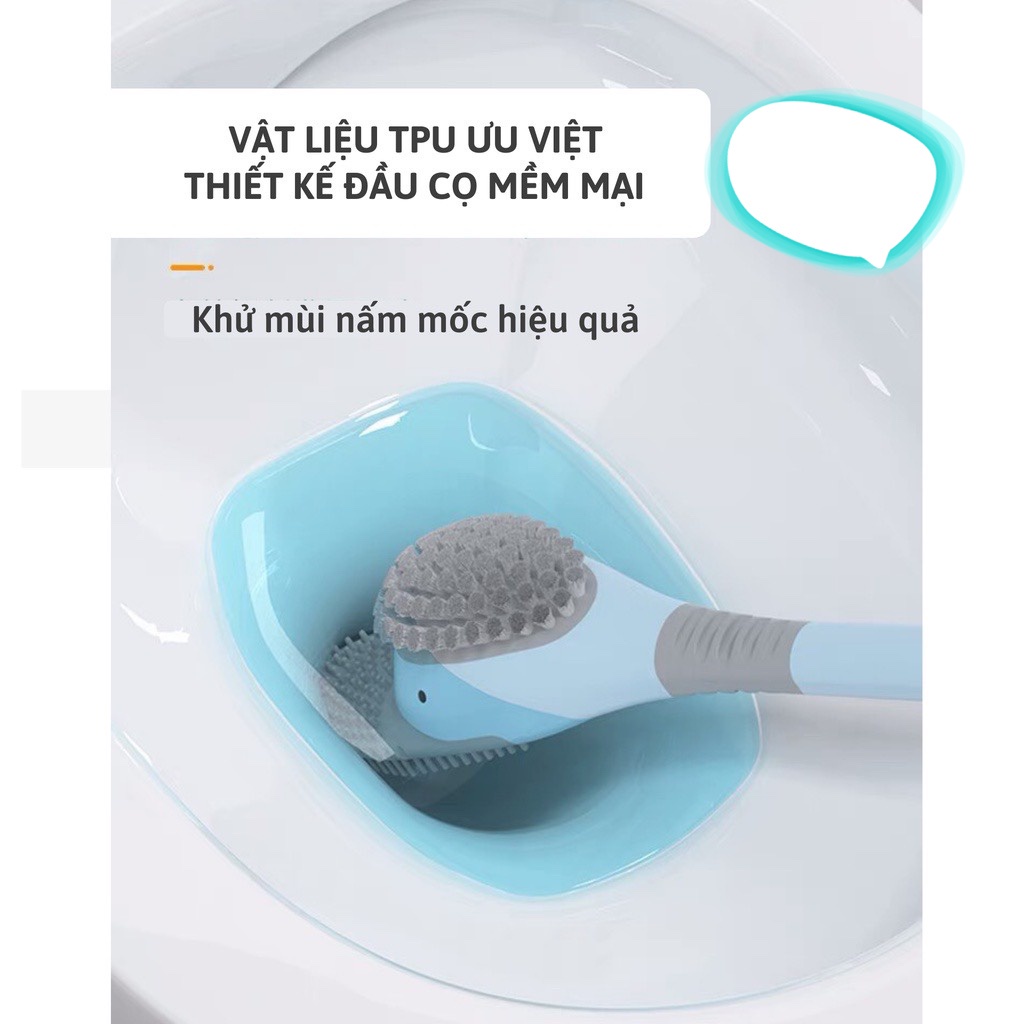 (Vịt)Bàn Chải Nhà Vệ Sinh Vịt Lặn, Cây Cọ Toilet Bồn Cầu Hình Con Vịt Độc Đáo