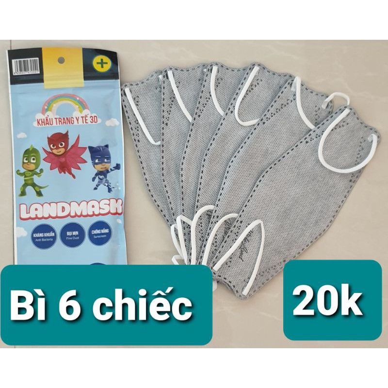 3D Land Mask trẻ em 1 túi 6 chiếc hàng chính hãng hóa đơn | BigBuy360 - bigbuy360.vn