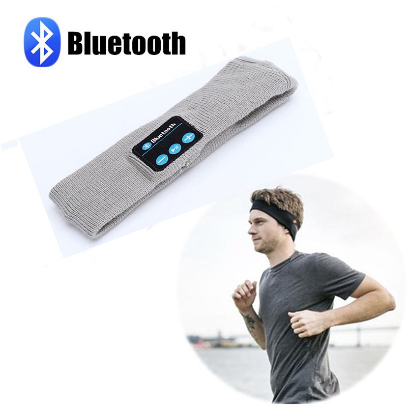 Băng Đô Thể Thao Tích Hợp Tai Nghe Bluetooth Không Dây Có Mic