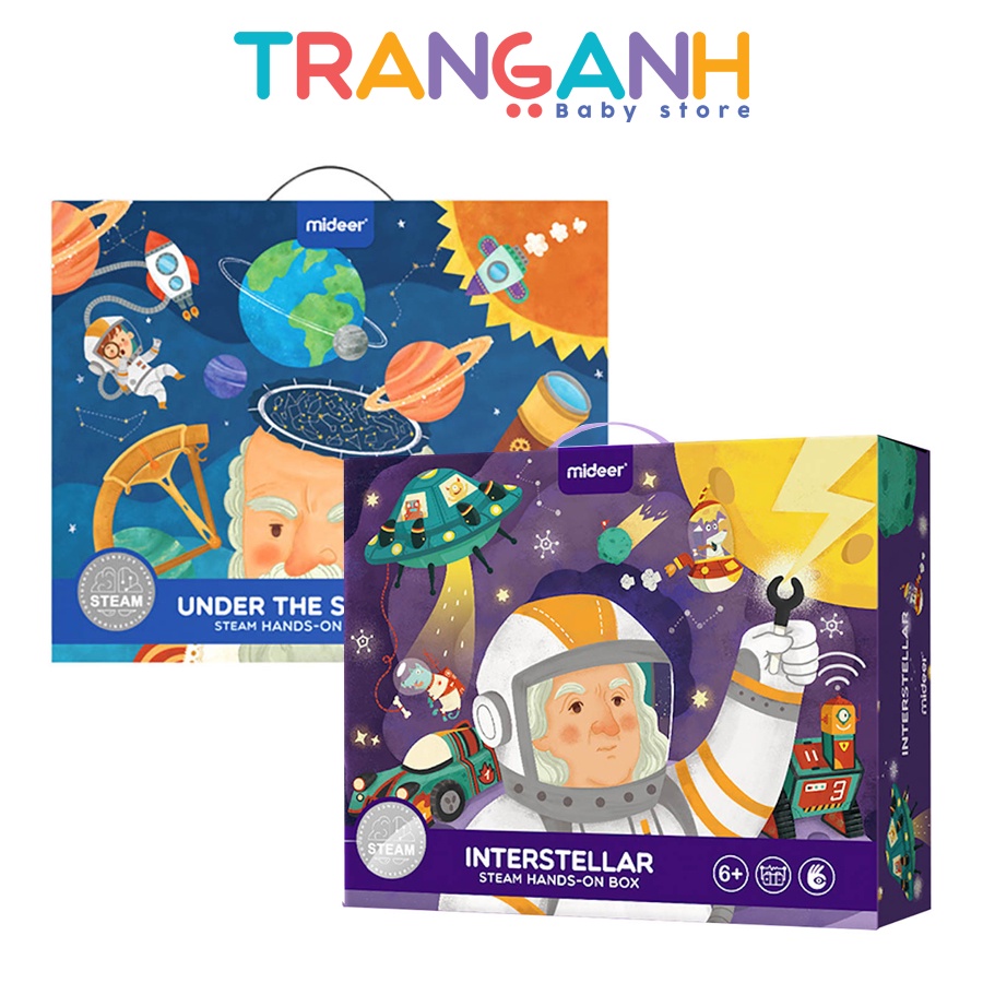 Đồ Chơi Khoa Học STEM - Bộ lắp ráp mô hình Mideer Steam Hands On Box