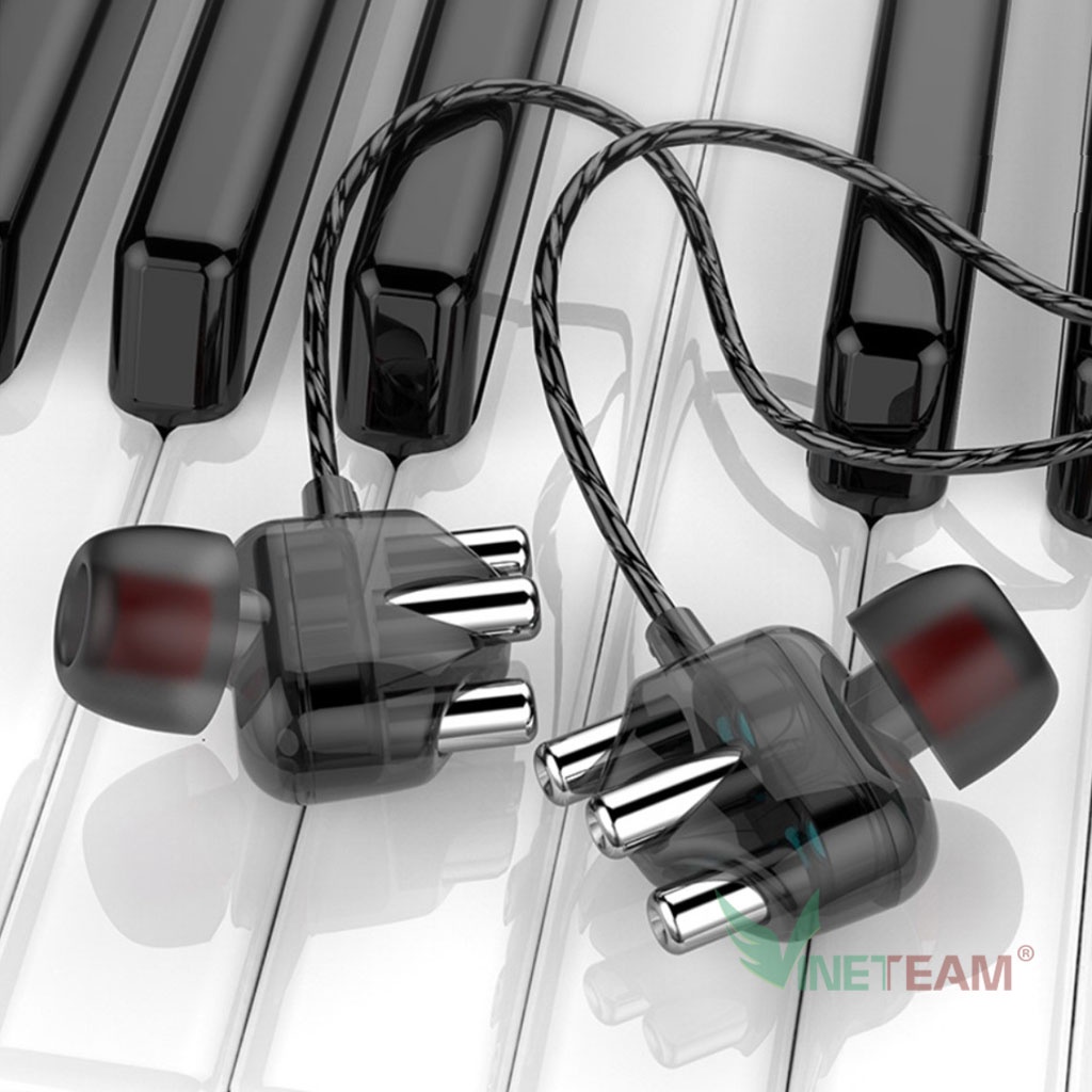 Tai Nghe Nhét Tai Chống ồn Gaming Vinetteam A6 Super Bass, Có Mic Đàm Thoại -Mẫu mới 2022 -4122