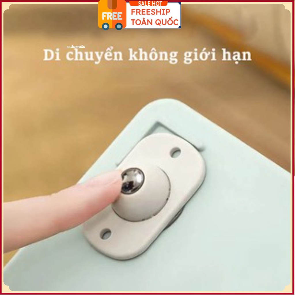 PVN32215 Set 4  Bánh Xe Ròng Rọc Mini Xoay 360 Độ Dùng Di Chuyển Đồ Nội Thất Tiện Dụng T2 .
