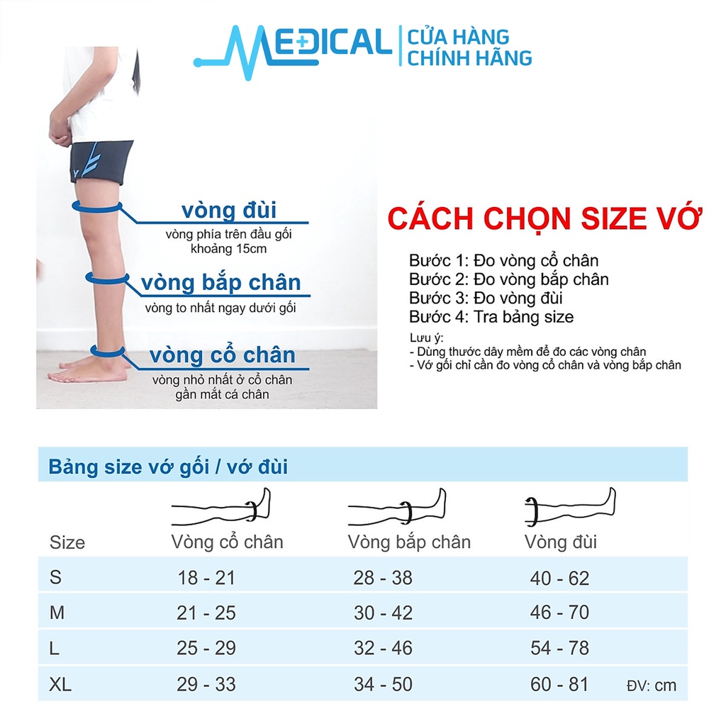 Vớ gối y khoa JOBST Relief hỗ trợ suy giãn tĩnh mạch - MEDICAL