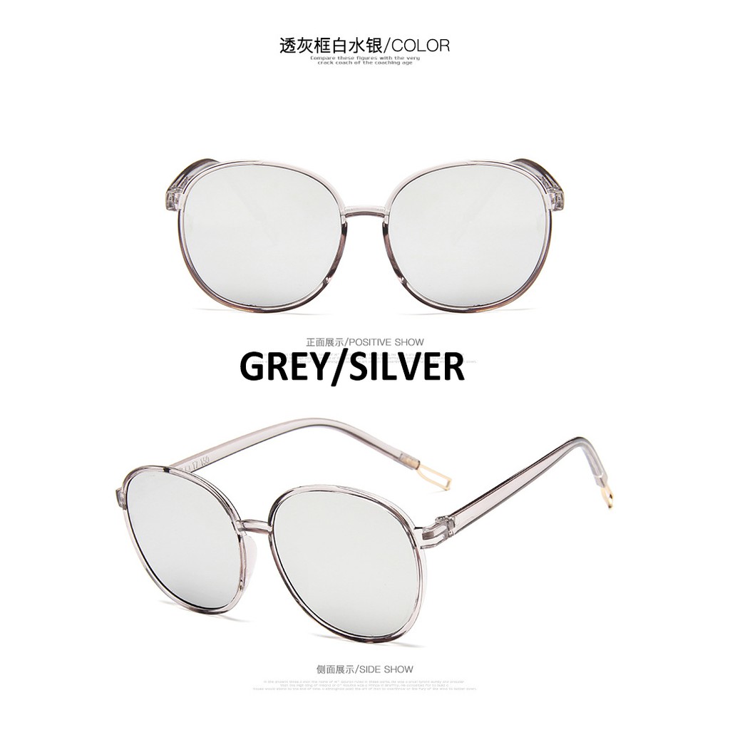 Kính mát cỡ lớn chống tia UV400 phong cách Hàn Quốc cho nam và nữ | BigBuy360 - bigbuy360.vn