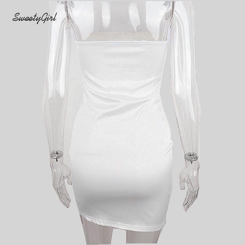 Đầm Mini Không Tay Hở Vai Màu Trơn Thời Trang Quyến Rũ 2022 Cho Nữ