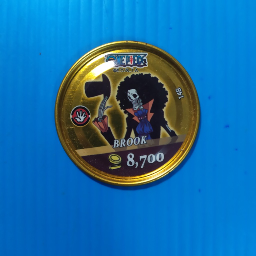[Một thẻ] Thẻ toonies One piece tròn vàng gold ko lỗ metal - thẻ cũ ít, cũ vừa team Luffy - giá theo độ cũ và hiếm nha
